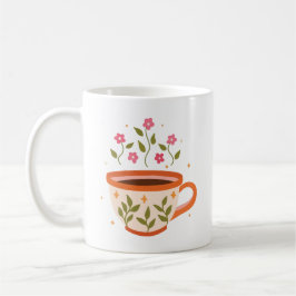 Floral tea cup koffiemok