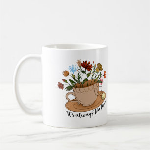 Floral Tea Cup Koffiemok