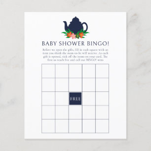 Floral Tea Party Baby shower Bingo
