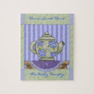 Floral Tea Pot Quilt Block Boxed Puzzle Legpuzzel