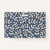 Floral Teacher Educator Personeel Foto ID Badge (Achterkant)