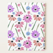 Floral Teacher Name/Grade Colorful  Planner (Achterkant)