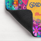  Floral Teacher Squad gepersonaliseerd Muismat (Hoek)