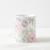 Floral Teacup Design Ceramic Coffee Mug (Centre)