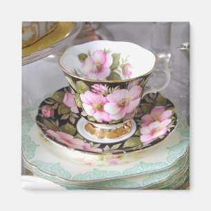 Floral teacup Fridge Magnet Magneet