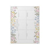 Floral Tearaway Paper Pad Notitieblok (Gedraaid)