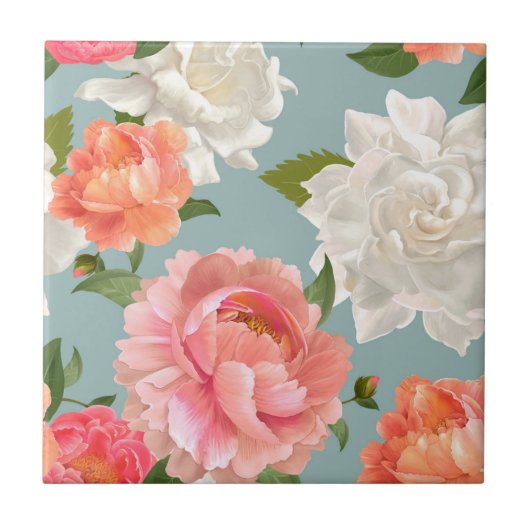 Floral Tegeltje (Voorkant)