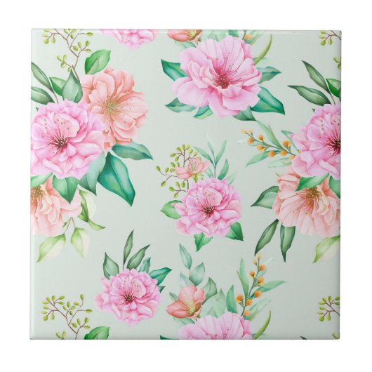 Floral Tegeltje (Voorkant)