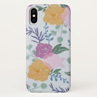Floral-telefoondraagtas iPhone X Hoesje