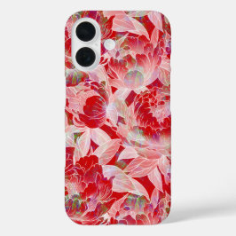 Floral-telefoongeval iPhone 16 Hoesje