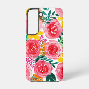 Floral-telefoongeval Samsung Galaxy Hoesje