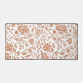 Floral Terracotta Toile Pattern Bureaumat (Voorkant)