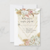 Floral Terre Cuite Pampas Herbe Rose Végétal RSVP (Devant)