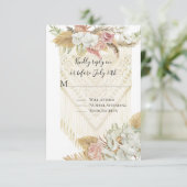 Floral Terre Cuite Pampas Herbe Rose Végétal RSVP (Debout devant)