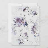 Floral Textured Paper Elegant Wedding Invitation (Dos)