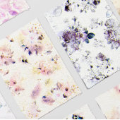 Floral Textured Paper Glitter Huwelijksuitnodiging Kaart