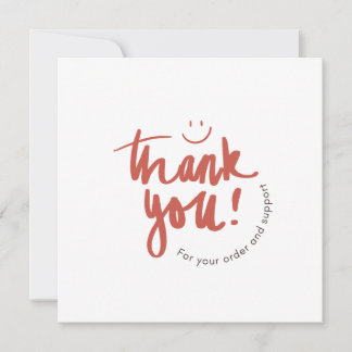 Floral Thank You Business Card – Small Business  Kaart