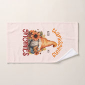 Floral Thanksgiving avec mes Gnomies (Serviette à main)