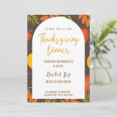 Floral Thanksgiving Diner Invitation Party (Debout devant)