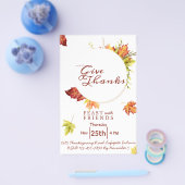 Floral Thanksgiving Innodiging Flyer (Enkel)