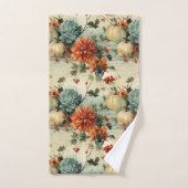 Floral Thanksgiving Motif Vintage (1) (Serviette à main)