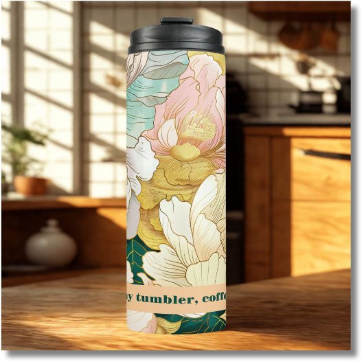 Floral Thermosbeker