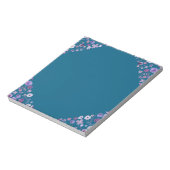 Floral Tide Notitieblok - Deep Blauwgroen Corner E (Gedraaid)