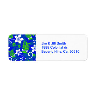 Floral Tiki-maskers van Blue Island Etiket