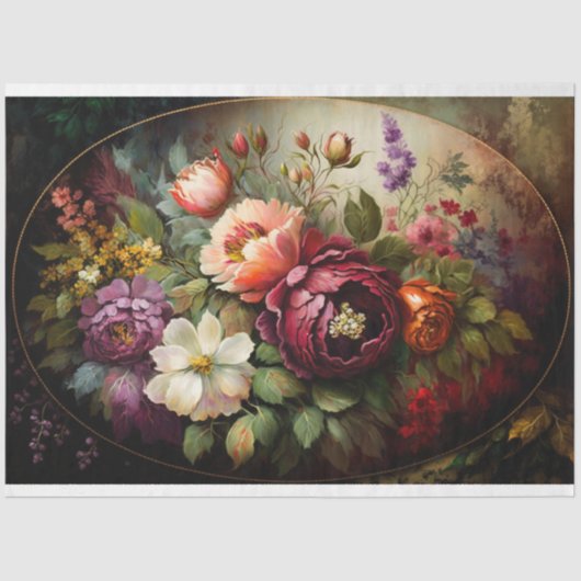  Floral. Tissuepapier (Voorkant)