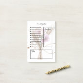 Floral To-Do List Post-it® Notes (Op bureau)