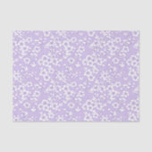 Floral Trellis White - Purple Tissuepapier (Voorkant)