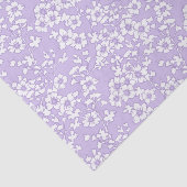Floral Trellis White - Purple Tissuepapier (Detail)