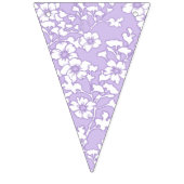 Floral Trellis White - Purple Vlaggetjes (Derde vlag)