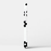 Floral Trendy Black en white Chic Spring Case-Mate iPhone Case (Achterkant / Links)