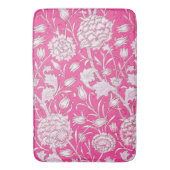  Floral Trendy Bright Roze en Wit Badmat (Voorkant Verticaal)