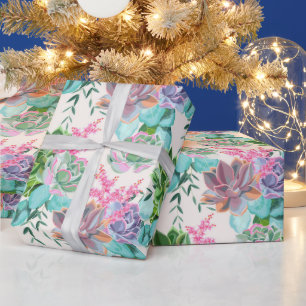 Floral Trendy Elegant Modern Wrapping Paper Cadeaupapier