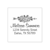 Floral Tribal Pijl, het Adres van de Bloemen van h Rubberstempel (Afrduk)