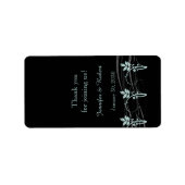 Floral Trim Wedding Lip Balm Label (Voorkant)