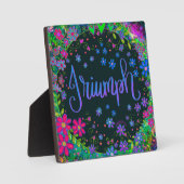 Floral Triumph inspirerende inspiratie Fotoplaat (Voorkant)