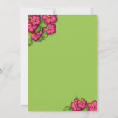 Floral Tropical Aloha Baby Kaart (Achterkant)