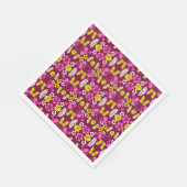 Floral Tropical Fruit Patterned Servet (Hoek)