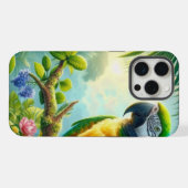 Floral tropical macaw vert (Verso Horizontal)