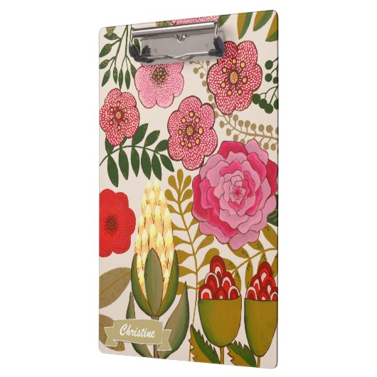 Floral Tropics Art Painting gepersonaliseerd Klembord (Links)