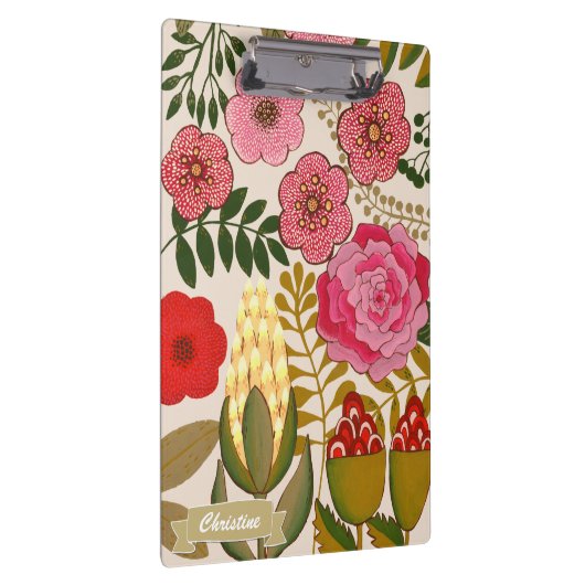 Floral Tropics Art Painting gepersonaliseerd Klembord (Rechts)