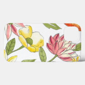Floral tuinontwerp met witte achtergrond Case-Mate iPhone case (Achterkant (horizontaal))