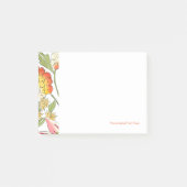 Floral tuinontwerp met witte achtergrond post-it® notes (Voorkant)