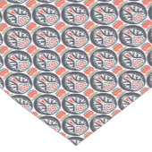 Floral Turkey Folk Art Pattern Korte Tafelloper (Hoek)