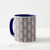 Floral Turkey Folk Art Pattern Mok (Voorkant links)