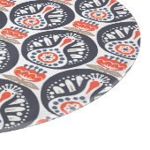 Floral Turkey Folk Art Pattern Snijplank (Hoek)