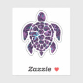 Floral Turtle Sticker (Vel)